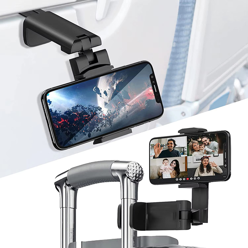 Phone Holder Airplane - Penyangga Ponsel Multifungsi untuk Pesawat, Portabel,