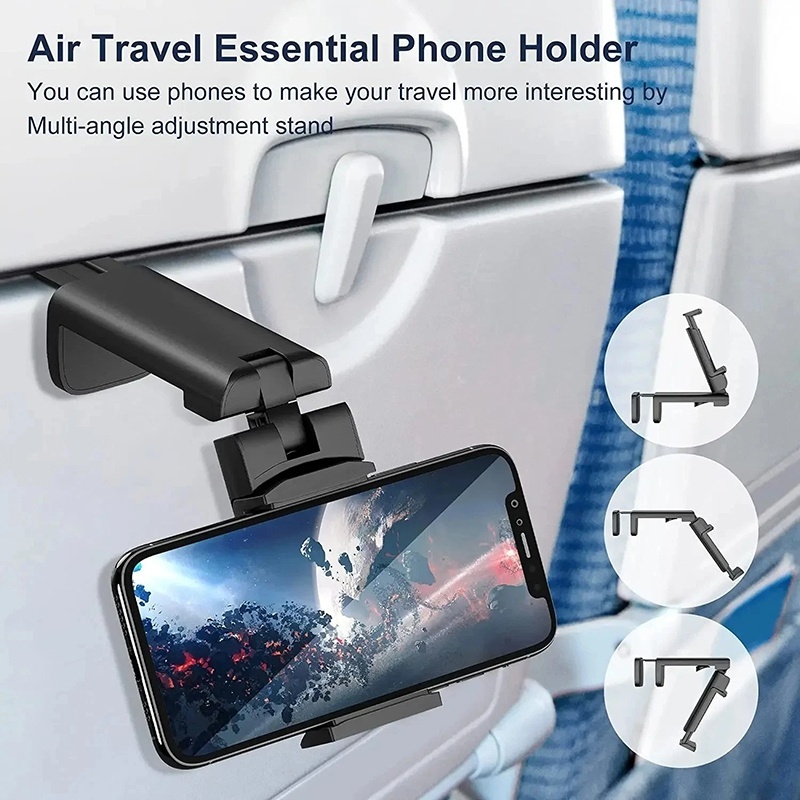 Phone Holder Airplane - Klip Penyangga Ponsel Pesawat Terbang, Penyangga