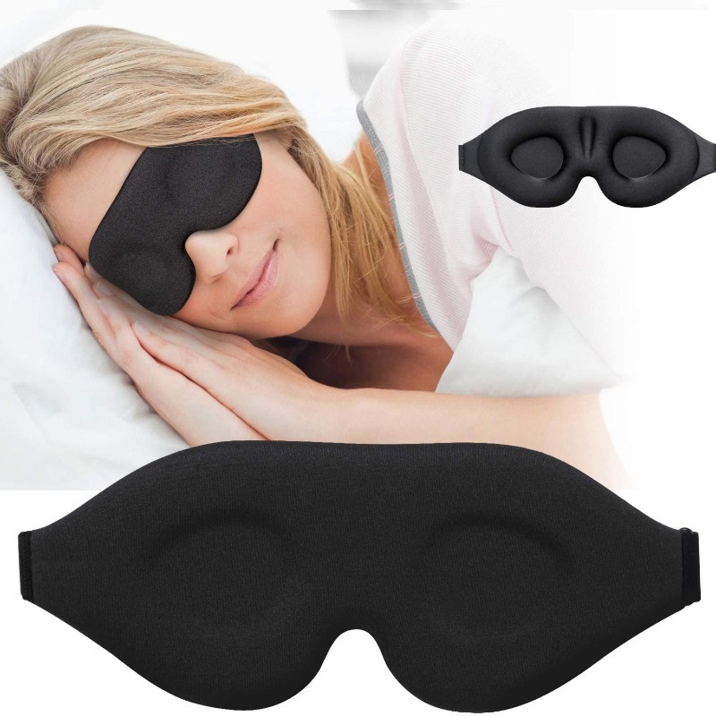 Eye Mask Sleep Travel - Masker Tidur Busa Memori 3D Kontur