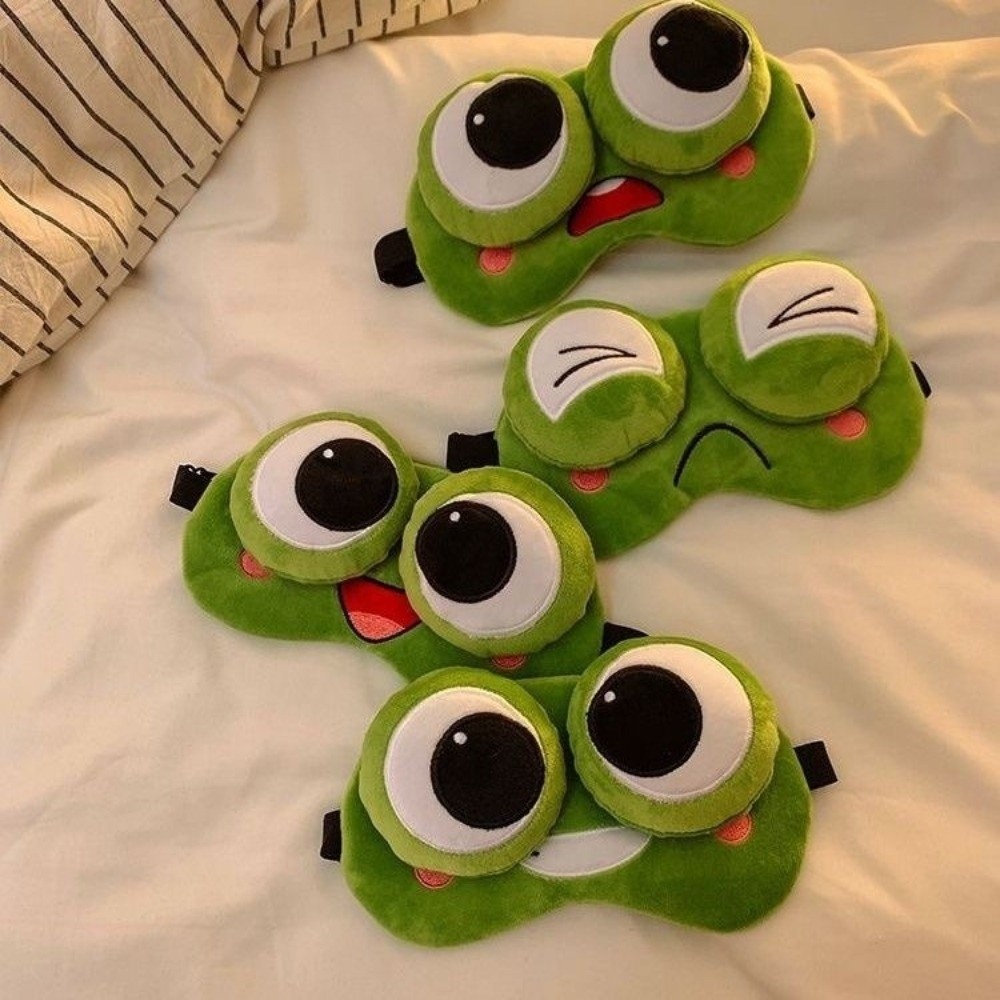 Eye Mask Sleep Travel - Penutup Mata Tidur Katak Kartun yang