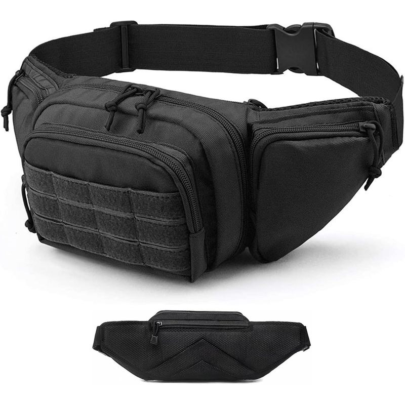 Travel Accessories Bike - Tas Pinggang Multi-Saku 600D Oxford yang