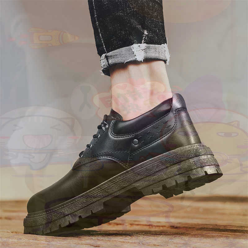 Travel Accessories As Gifts - Sepatu Pria Tenis Pelatih Fashion Kulit
