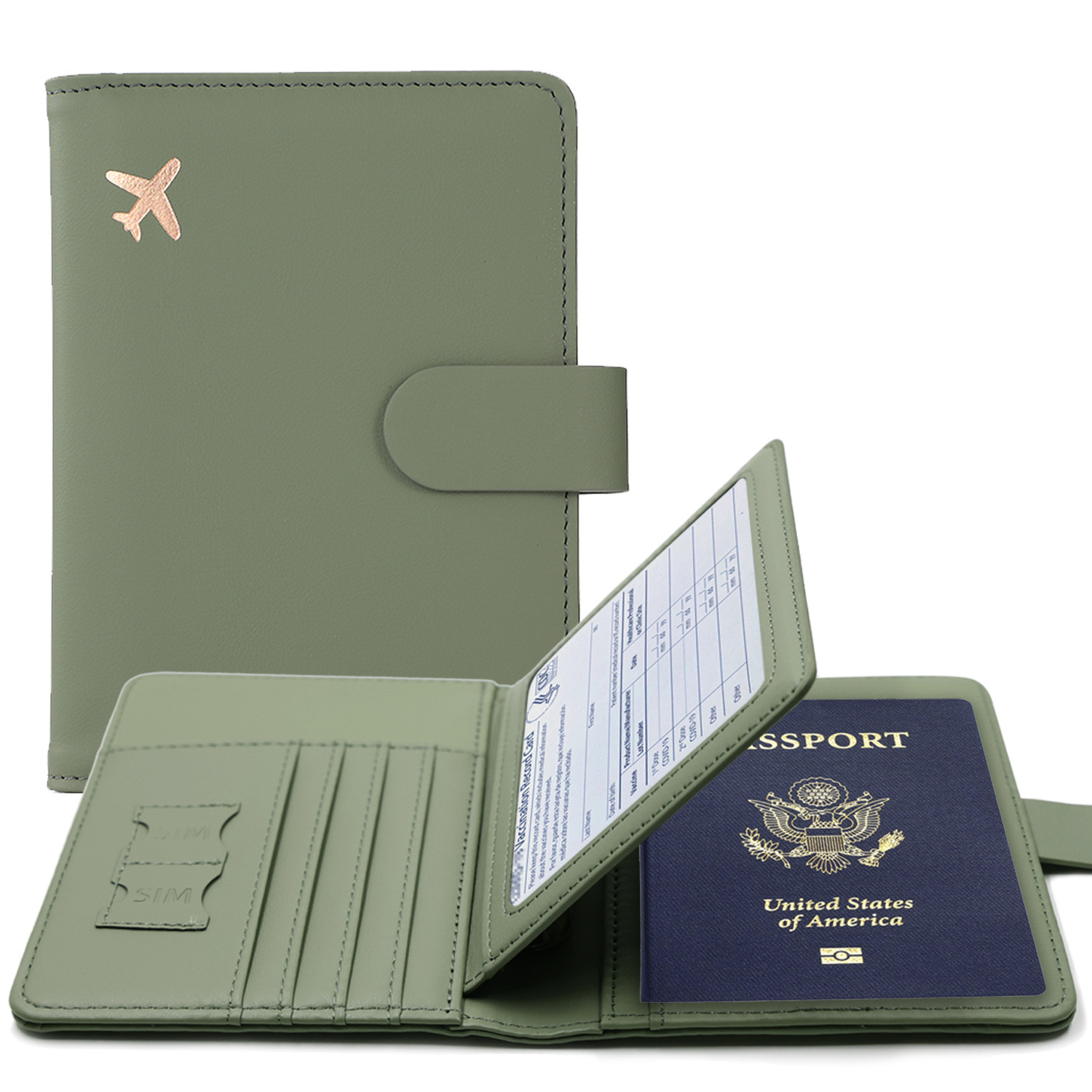 Travel Accessories Useful - Sarung pelindung paspor RFID multifungsi, dompet