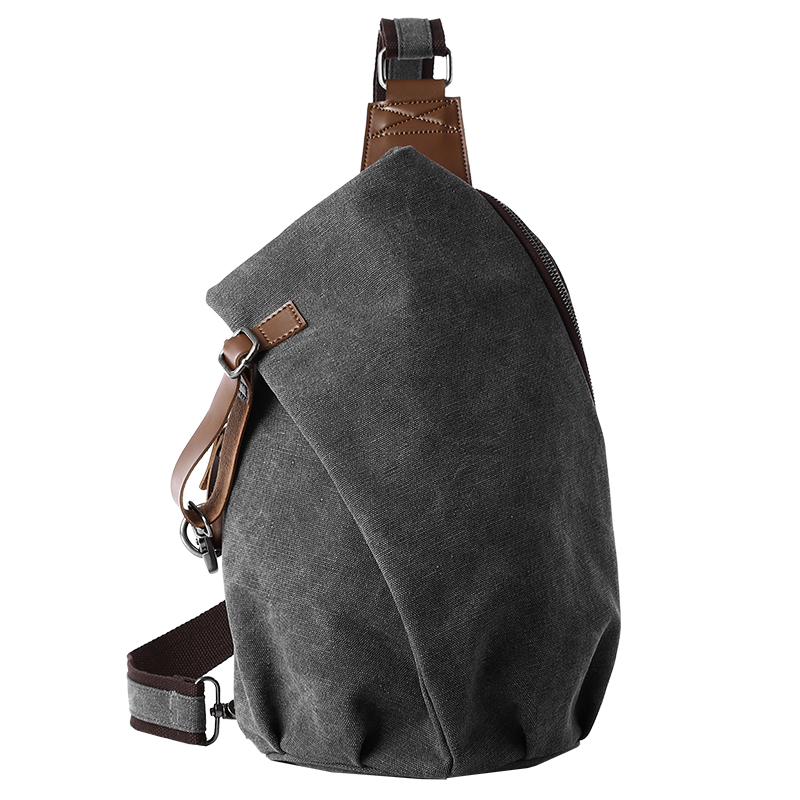 Travel Accessories For Men - Tas Selempang Kanvas Retro Kapasitas Besar