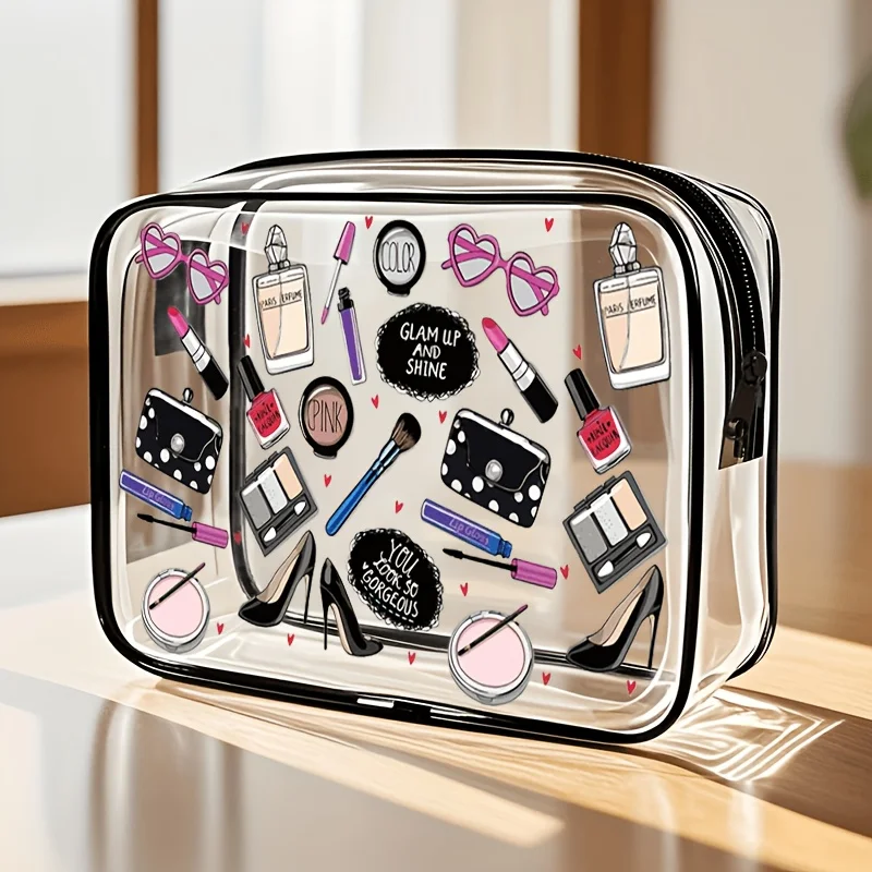 Toiletry Bag Tsa - 1 Buah Tas Rias Bening Transparan