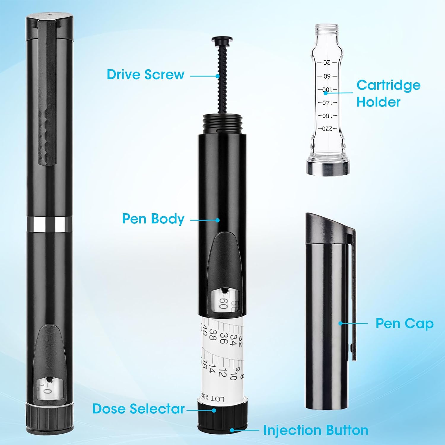 60 Unit Pen Injector Peptida R - Travel Accessories Useful ulasan dan harga