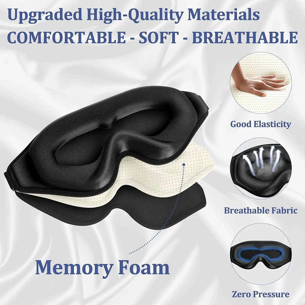 Masker Mata 3D, Masker Tidur N - Eye Mask Sleep Travel ulasan dan harga