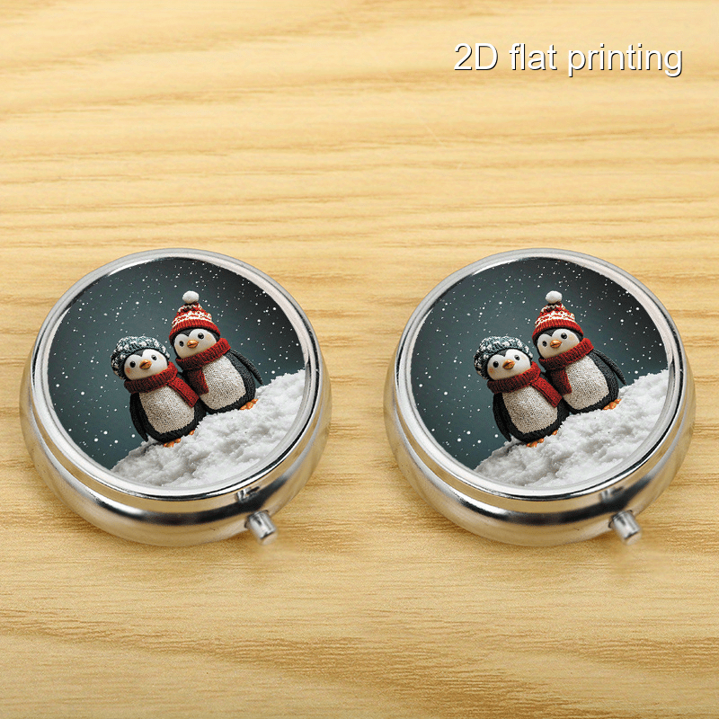 Kotak Bulat 7 Pola Penguin Mus - Travel Accessories As Gifts ulasan dan harga