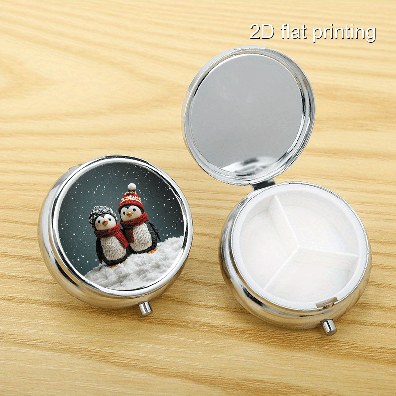 Kotak Bulat 7 Pola Penguin Mus - Travel Accessories As Gifts ulasan dan harga