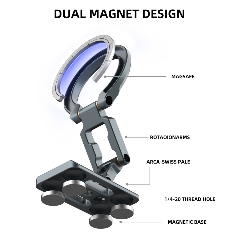 Dudukan Ponsel Magnetik Ganda  - Phone Holder Airplane ulasan dan harga