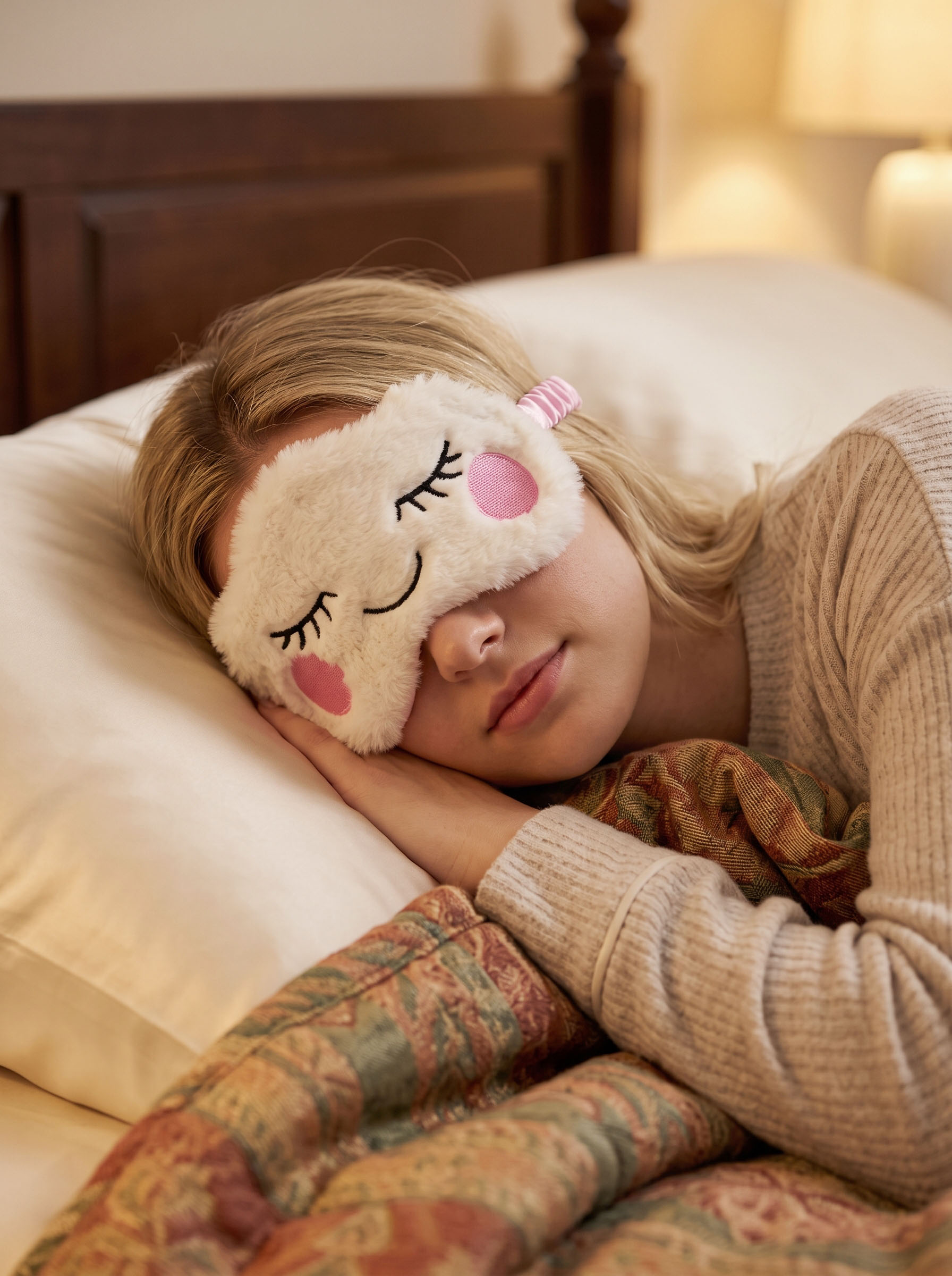 1 Buah Masker Mata Tidur Smile - Eye Mask Sleep Travel ulasan dan harga