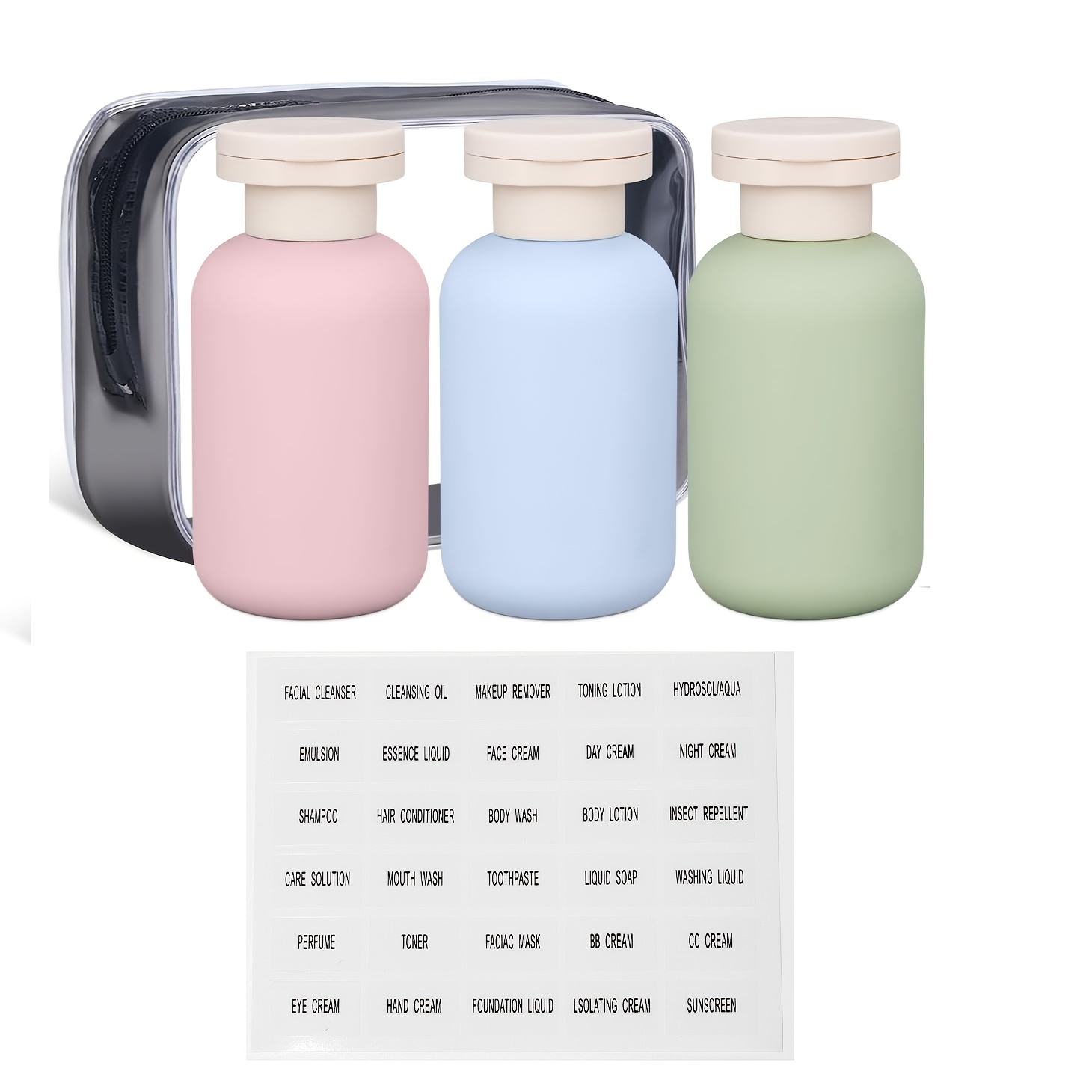 Botol Perlengkapan Mandi Perja - Toiletry Bag Tsa ulasan dan harga