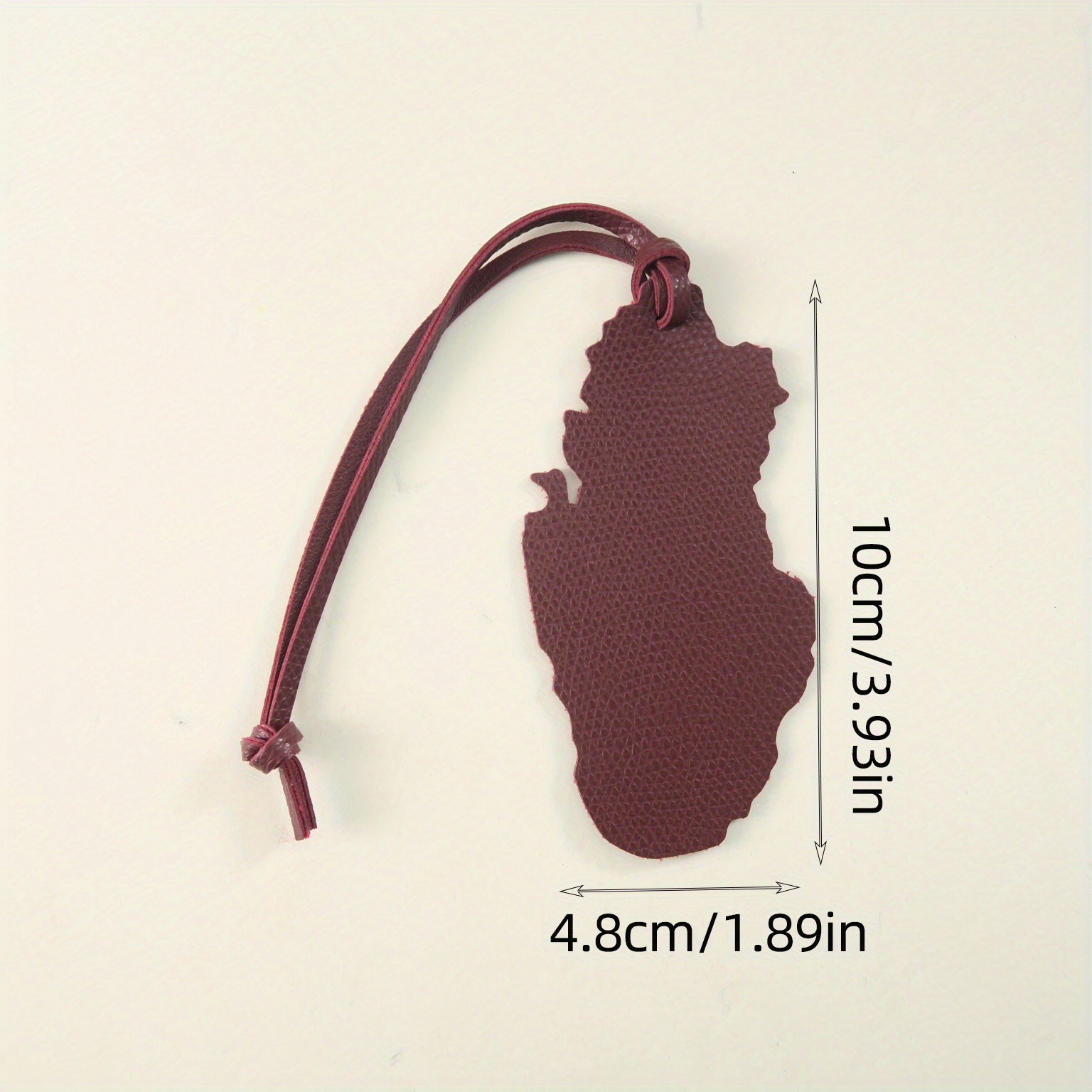 Gantungan Kunci Kulit PU Peta  - Travel Accessories Qatar ulasan dan harga