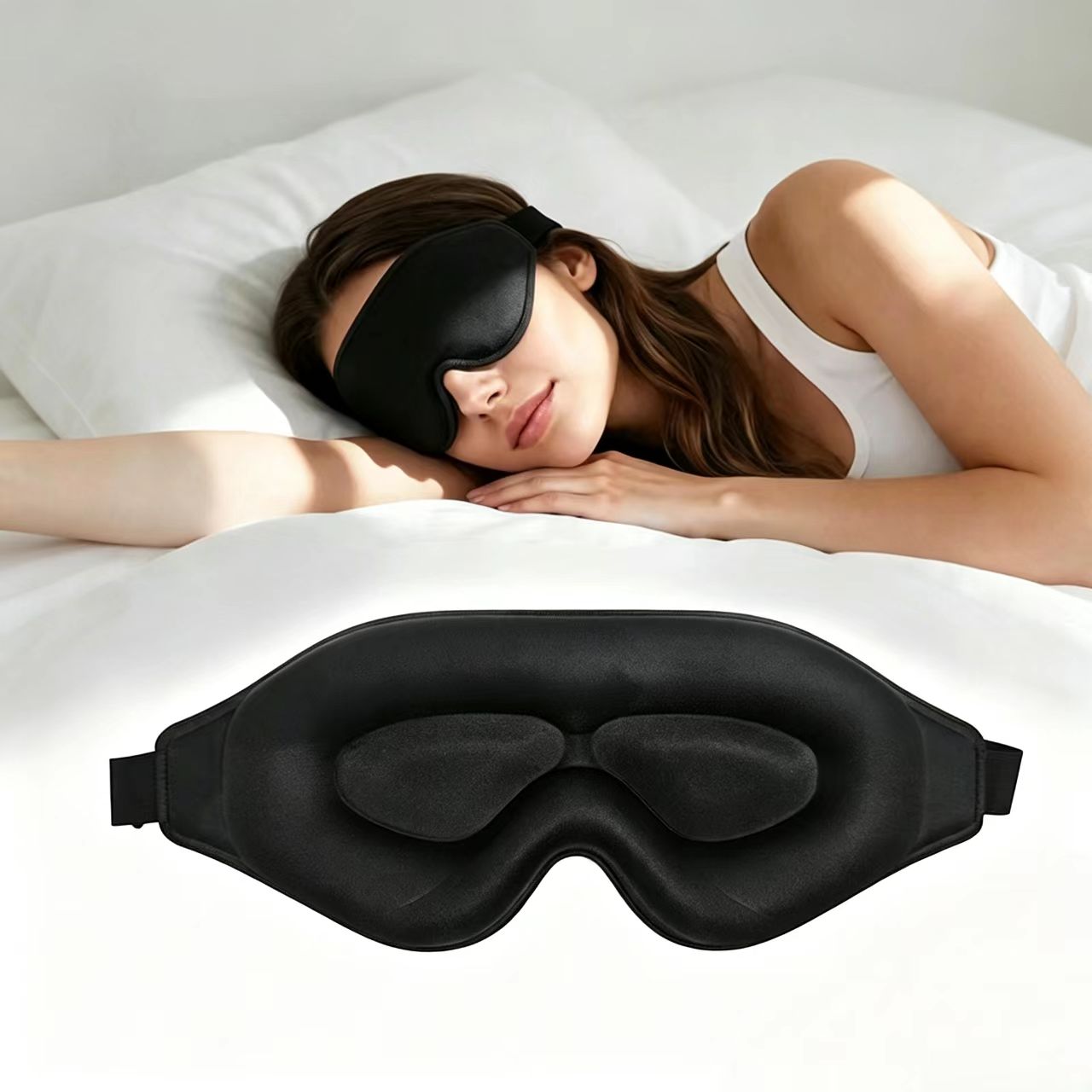 Masker Mata 3D, Masker Tidur N - Eye Mask Sleep Travel ulasan dan harga