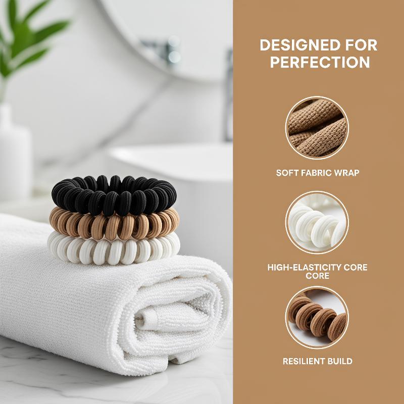 Ikat Rambut Spiral Coil Tanpa  - Travel Accessories Useful ulasan dan harga