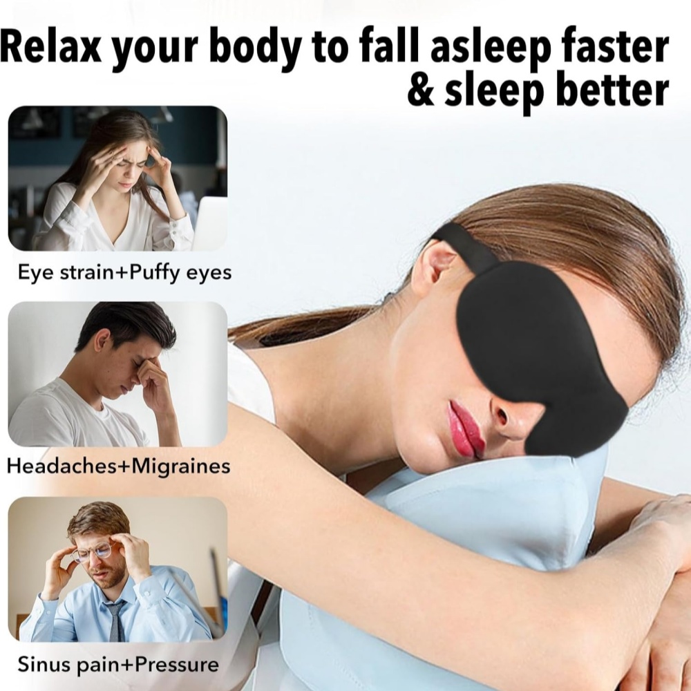 Masker Tidur 3D Penutup Mata A - Eye Mask Sleep Travel ulasan dan harga