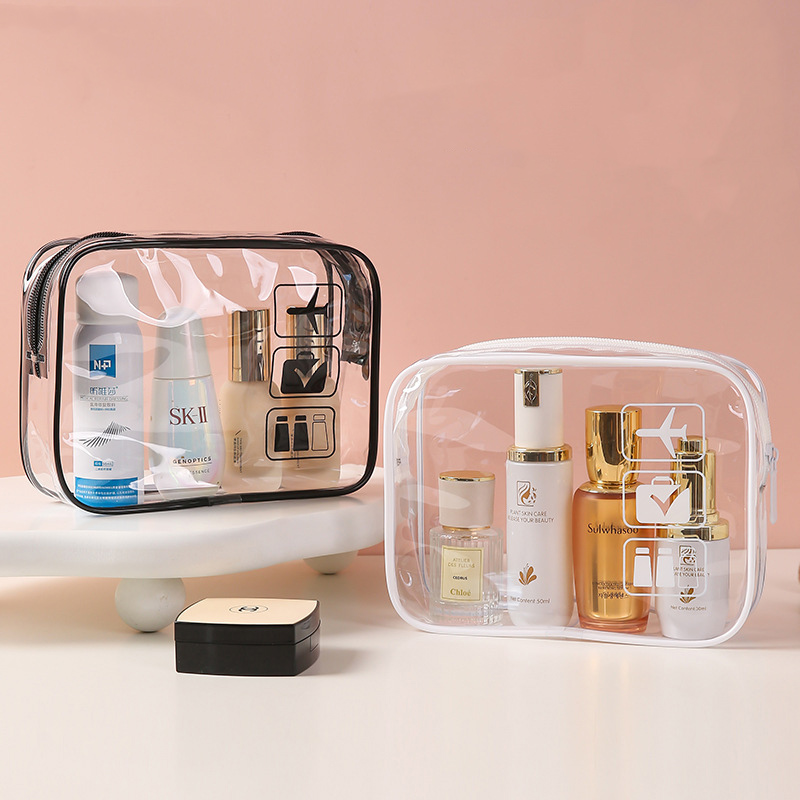 Tas Makeup Transparan Tahan Ai - Toiletry Bag Tsa ulasan dan harga