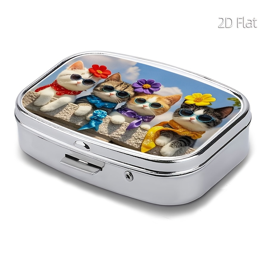 Desain Datar, 1 Wadah Pil Berm - Travel Accessories As Gifts ulasan dan harga