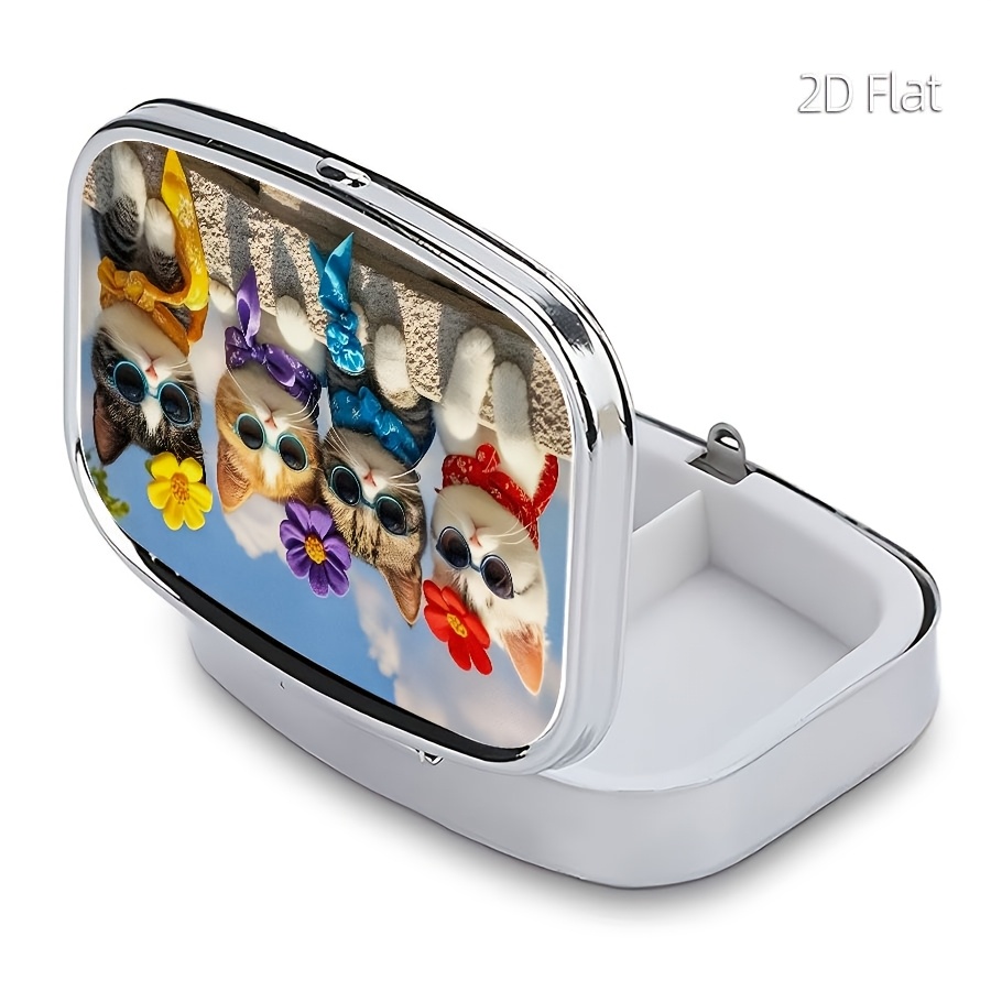 Desain Datar, 1 Wadah Pil Berm - Travel Accessories As Gifts ulasan dan harga