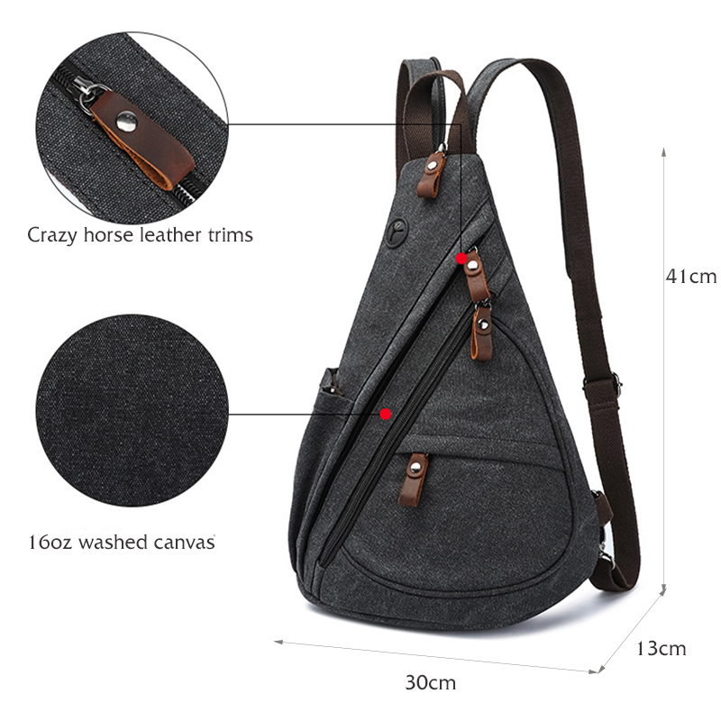 Tas Selempang Kanvas Tas Dada  - Travel Accessories Bike ulasan dan harga