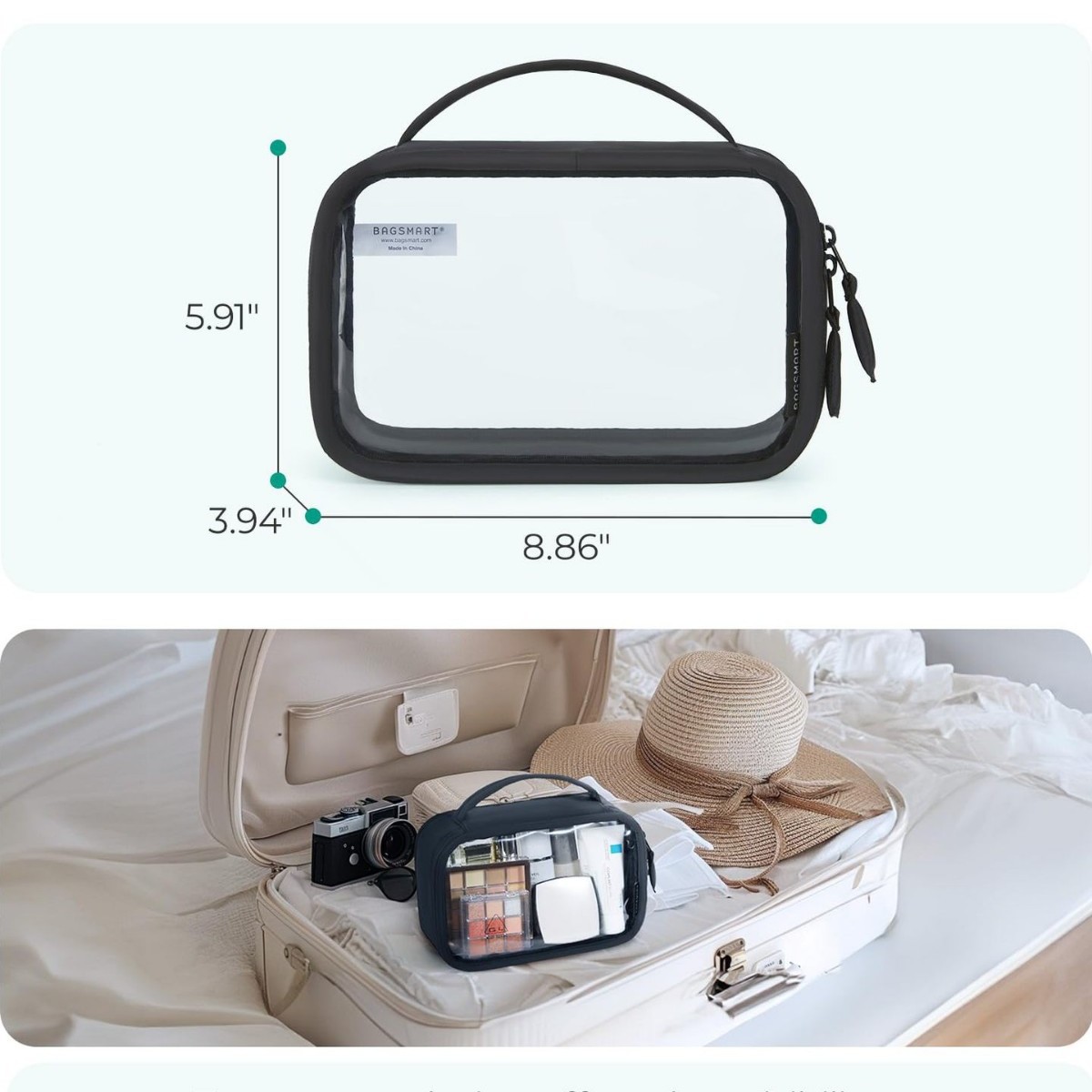 Tas Makeup Transparan PVC yang - Toiletry Bag Tsa ulasan dan harga